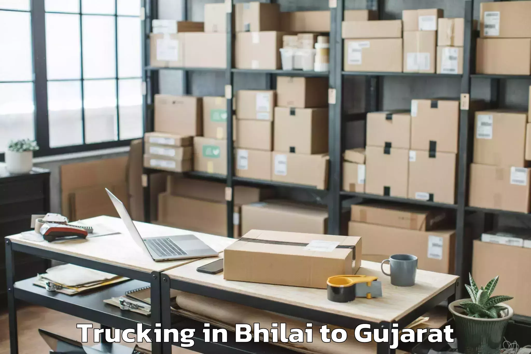 Professional Bhilai to Karjan Trucking